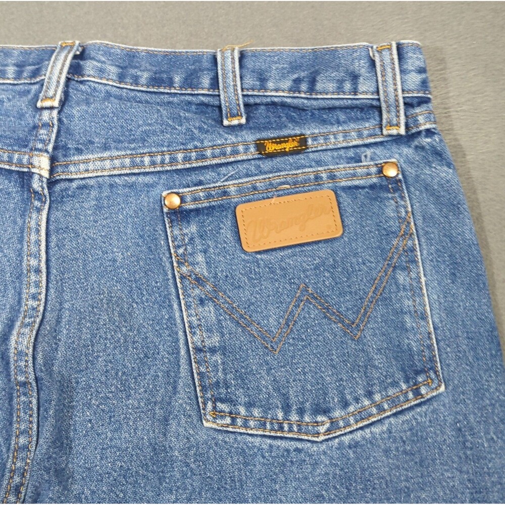 Wrangler Jeans Men's 38x30 Fits 37x29 Blue 1013MWZ Cowboy Cut Western Rodeo